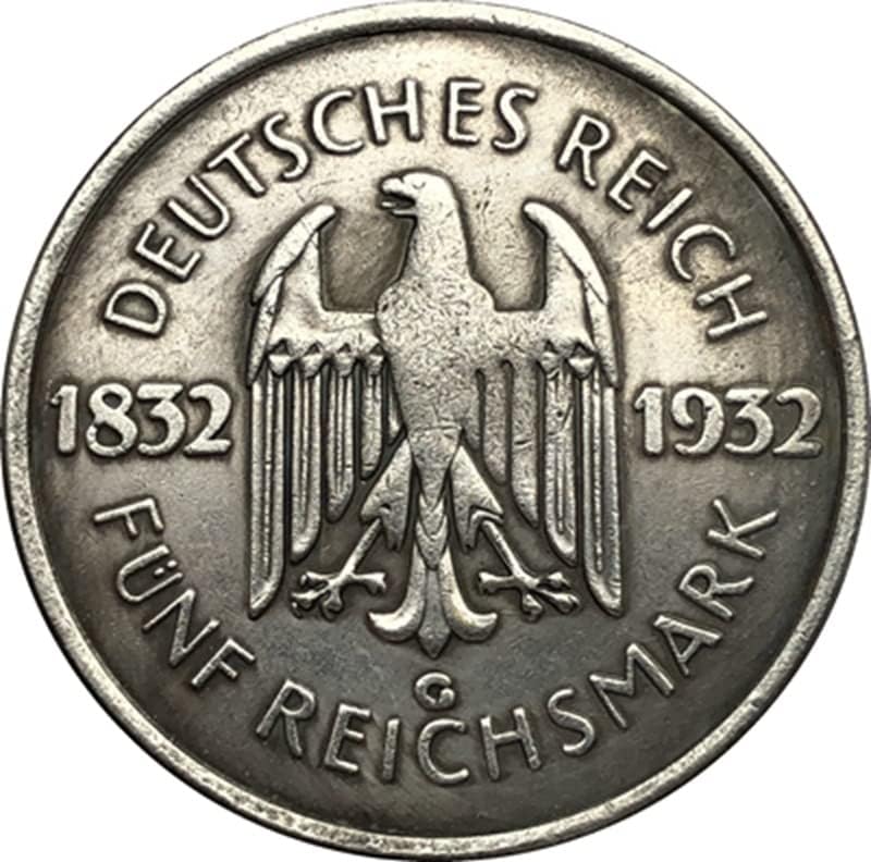 1932 Njemački novčići bakarni srebrni antikni novčići kovanice kovanice HANDICRAFRAFTS kolekcija