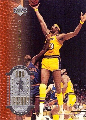 1999-00 Gornja paluba NBA legende 13 Wilt Chamberlain košarkaška karta Los Angeles Lakers