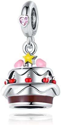 PARCOM 925 Srebrne amajlije za Pandora narukvice kafa ruža pivo perle viseći Privjesci Nakit rođendanski pokloni za žene djevojke