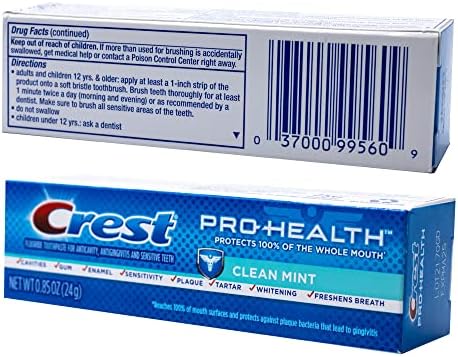 Crest Pro-Health, čista pasta za zube od mente, 0,85 Oz-pakovanje od 4 komada