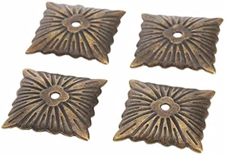 Walnut 100pcs 21x21mm presvlake za nokte starinski brončani ukrasni presvlake za nokte na kauču na kauč na vratima Početna Dekor namještaj