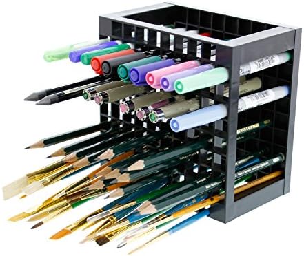 U. S. Art Supply 96 rupa Plastic Pencil & amp; držač četkica - stoni stalak Organizator drži stalak za olovke, četke za boje, olovke