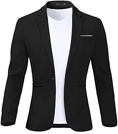 Geek rasvjeta muške odijelo Blazer jakne Casual posteljina sportski kaput lagani poslovni elegantan dugme i dva gumba
