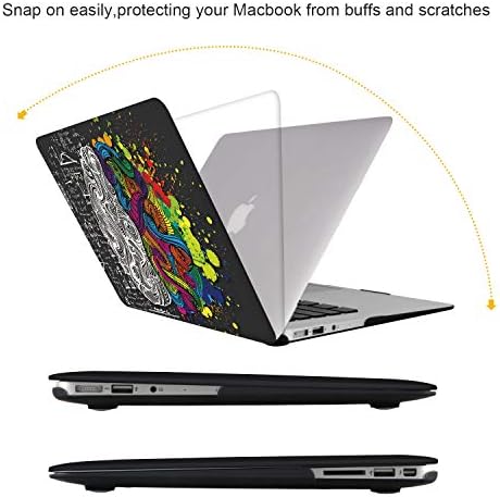 Icasso za MacBook Air 13 inčni kućište, plastični uzorak tvrda ljuska zaštitna futrola i poklopac tastature samo za Macbook Air 13