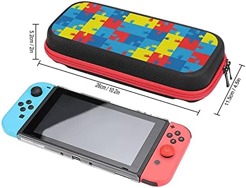 Simbol zagonetki i zagonetki za autizam i ručno prebacivanje kućišta zaštitna torba Hard Shell Travel Nose Cover Torbica za Nintendo