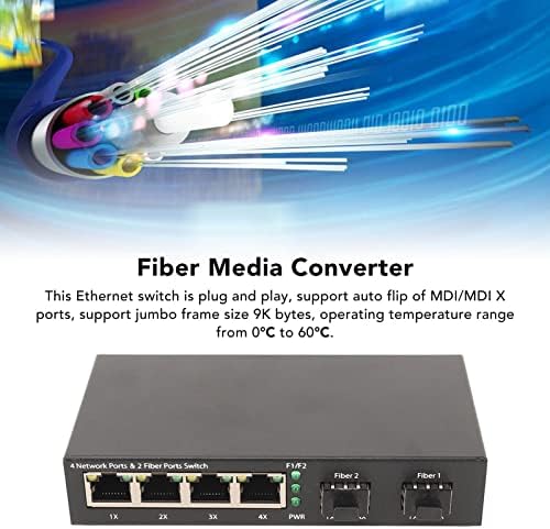 Ethernet prekidač, puna polovica dupleksa 10 100 1000m utikač i reprodukcija 6 portova SFP preklopnik vlakana samo adaptivan 120km