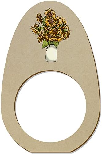 Azeeda 5 x 'Vaza drvenih prstenova / držača / držača suncokreta