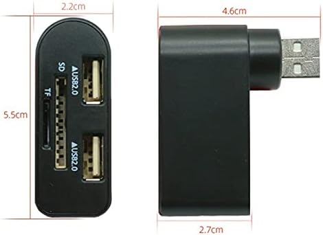 LHLLHL USB Hub 2.0 SD TF čitač kartica Adapter Splitter Power Interfejs USB čitač kartica za računar Laptop PC