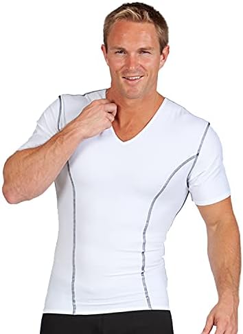 Insta Slim ISPRO Slimming kompresije mišića V-izrez Shirt shirt shirt Shirt Shirt za muškarce Body Shaper