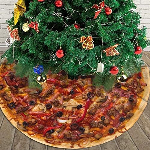 Gourmet Pizza Tree Suktić Božićna 30inches Xmas Buffalo Plaid Početna Dekoracije Novogodišnji dekorati za odmor Farmhouse Božić Mat