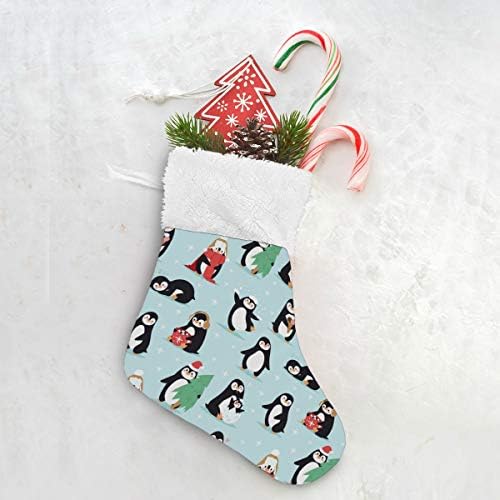 Alaza Božićne čarape Slatki božićni pingvini Classic Personalizirani mali ukrasi za porodičnu odmor za zabavu za zabavu od 4,7,87