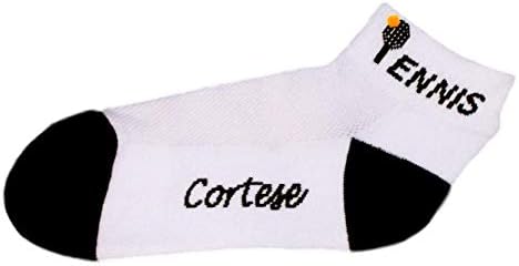 Žene atletske udobne čarape Cortese dizajnira tenis napisano