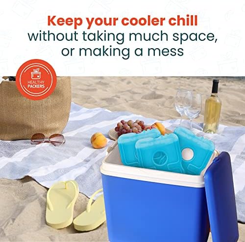 Ice Paketi za torbe za ručak - Original Cool Pack | Slim & amp; dugotrajni paket leda za višekratnu upotrebu za kutiju za ručak, torba