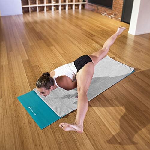 Prosources Fit Arida Yoga Mat ručnik Super-Apsorpran MicroFuber 68-inčni x 24-inčni za vruće, bikram joge, pilates i vježbanje