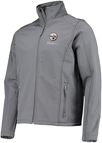 Dunbrooke Muški ugljen Pittsburgh Steelers Sonoma Softshell punog zip jakne