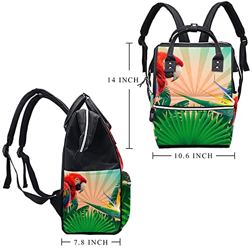 Tropics Ljetne ptice pelene tote torbe mammmy ruksak veliki kapacitet pelena torba za staračku torbu za brigu o djeci