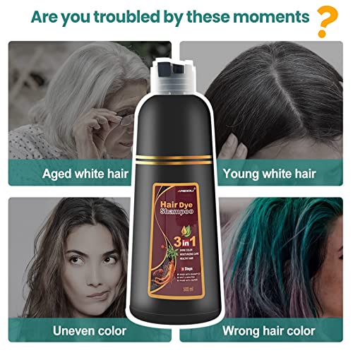 Meidu purple hair Dye šampon 3 u 1 za žene za sijedu kosu Coverge prirodni šampon za kosu 500ml Upgrade sigurna Formula bez amonijaka