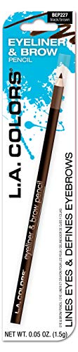 L. A. boje 7 olovka za oči i olovka za obrve, veoma Crna, 0,05 unce