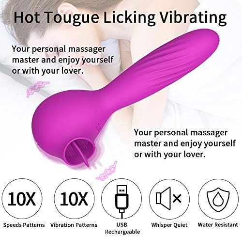Klitoralni vibratori sa gušćim vibratorom za žene 10 liza GODE VIBRATOR Sex igračke Jezik lizanje vibratorskih stimulator masažera