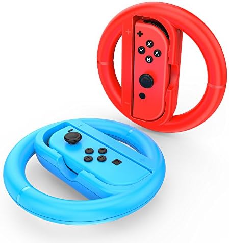 GameWill JoyCon točak Kart volan za Nintendo Switch Controller-crvena i plava