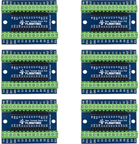 6pcs za nano probijanje ploče vijak terminal adapter štit za proširenje kompatibilno za Arduino nano v3.0 atvrg atmega328p