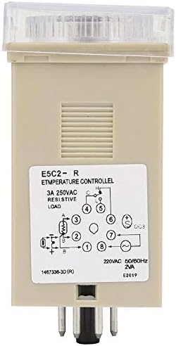 Hilitand Digital K Tip ulaznog tačke regulatora temperature termostat E5C2-R20K 0-400 ℃ AC 220V
