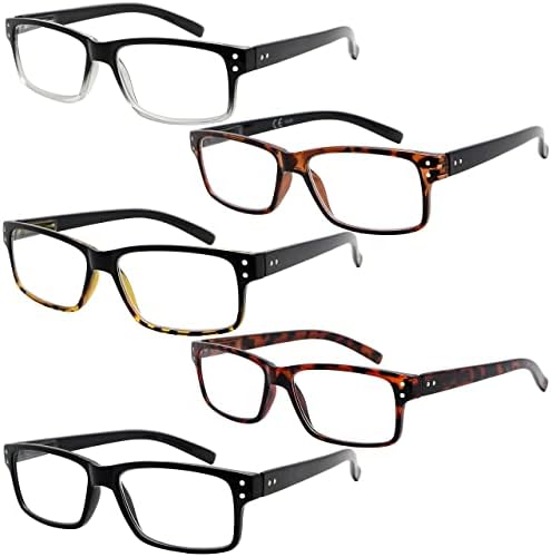 Eyekepper uštedite 10% na pakiranim klasičnim naočalama za čitanje od 5 paketa za muškarce i čitačima starih 5 paketa +1,00