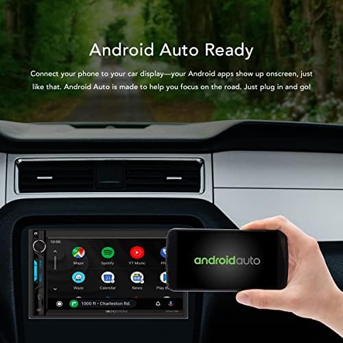 SOUNDSTREAM 7-inčni dvostruki din auto Stereo Apple Carplay ekran osetljiv na dodir / Android Auto Bluetooth multimedijalni Radio