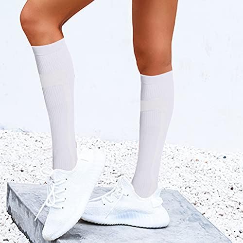 Trčanje i kompresije ženske čarape Muške pruge na otvorenom biciklizam modne čarape Atletska četvrtina čarapa