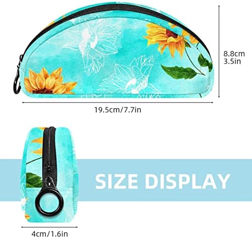 Tbouobt Torba za šminku Travel Cosmetic torba torbica torbica sa patentnim zatvaračem, ljetni cvjetni suncokret Vintage Modern