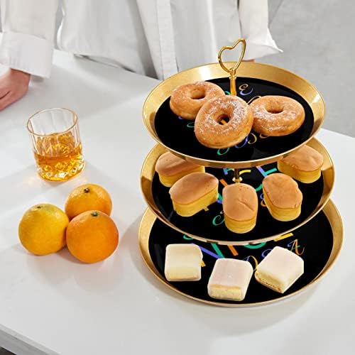 Lijepa ideja 3-tier nosač kolača, stalak za desert, kula za kolače za kolače za kolače Fruits CANDY BUFFET postolje