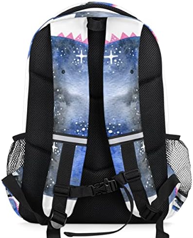 CFPOLAR STE STRASKI DINOSAUR Starry Sky Student ruksak s školskim ruksakom za prijelaz za žene za žene Muškarci Studenti Teens Girls