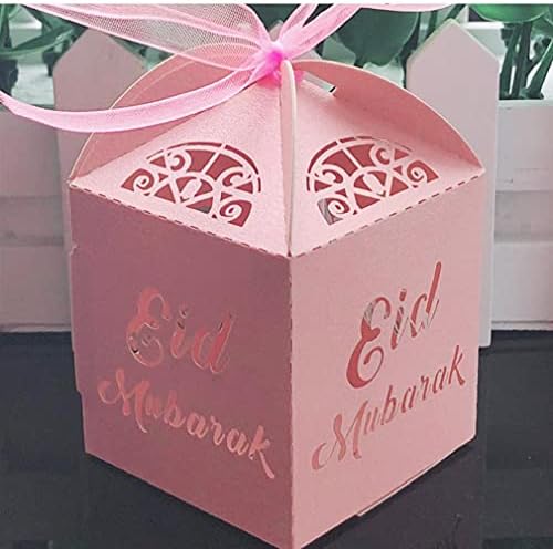 Froiny 10 Kom Happy Eid Mubarak Candy Box Ramazan Papir Poklon Kutije Party Favor Case Random Boja