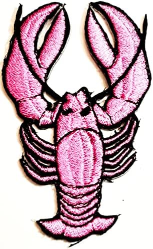 Kleenplus škampi Pink Patches naljepnica Umjetnost jastog škampi podvodni okean more život crtani Patch znak simbol kostim aplikacija