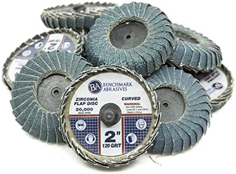 Benchmark Abrasives 2 Brza promjena cirkonija zakrivljena file za zavarivanje zavarivanje za zavarivanje kotača za diskove s rukom