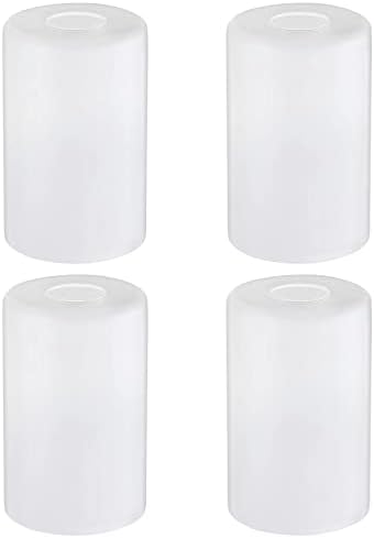 Zamjena sjenila od bijelog matiranog stakla 4 pakovanja, elegantna staklena lampa pokriva stakleni Globus cilindra sa sjenilom od