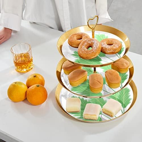 Ostavlja troslojni stalak za torte voćna ploča za deserte kolači bomboni voće stalak za švedski sto za tanjir za posluživanje Vjenčanja