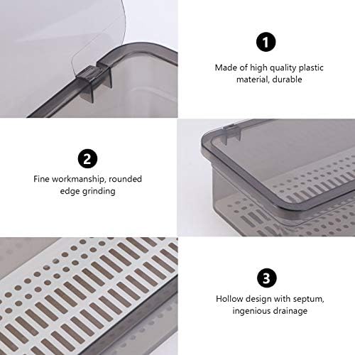 Luxshiny Storage ladice štapići za odvod kutija za odvod, kutija za pribor za jelo posuda za odlaganje držač za sušenje posuđa za