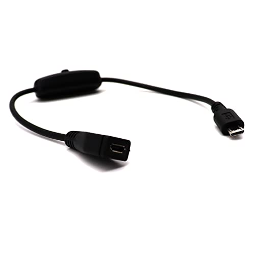 Lokeke Micro 5-pinski kabl za napajanje - USB Micro 5 pin muški do ženskog uključivanja / isključivanja prekidača za punjenje kabela
