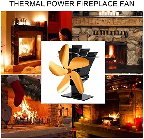LYNLYN pogon peći Fan Log kamin grijanje drva plamenik tihi Kućni kamin ventilator raspršujući topli vazduh oko vaše sobe električni