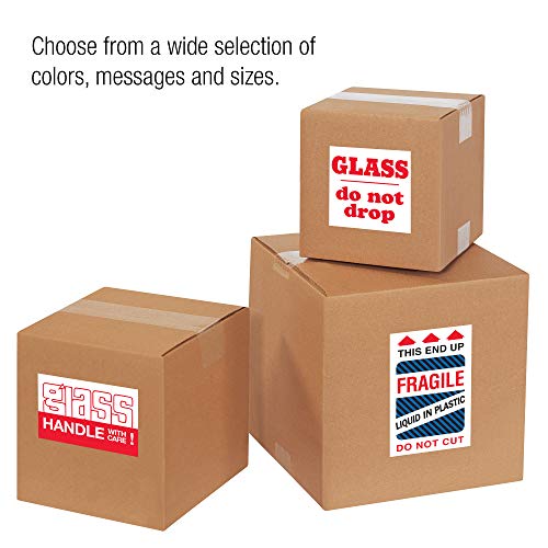 BOX USA Bdl1062 trake logičke oznake, staklo-ručka sa pažnjom-Hvala, 2 x 3, crveno / bijelo
