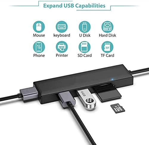 ChySP USB čvorište 4 Port USB 2.0 Port PC Tablet Portable OTG aluminijski USB razdjelni pribor