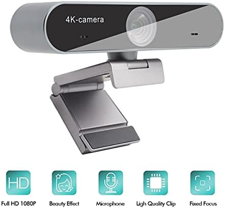 Full HD 1080p Video Web kamera, Auto fokusiranje Web kamera ugrađeni mikrofon Plug and Play Live Streaming Web kamera za Laptop, Youtube,