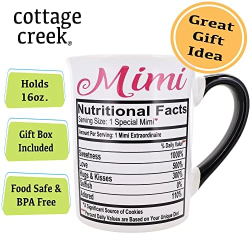 Cottage Creek Mimi šolja, 16oz. Velika Keramička Mimi Šolja Za Kafu, Mimi Pokloni