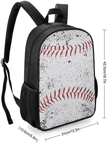 Vintage bejzbol uboda Unisex ruksak lagan dnevnik modne rame sa džepovima za boce sa vodom