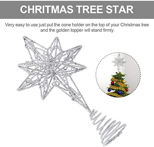 Aboofan Anise Star Božićno stablo Dekoracija Iron Art Xmas Treetop Topper Creative Anise Star Delikat Božićnog drveća Dekor za potrepštine