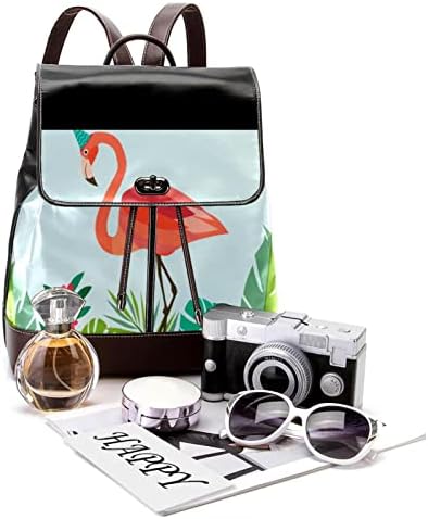 VBFOFBV ruksak za ženske pantalonske bakfa za laptop Travel Casual torba, sretan rođendan Cartoon Flamingo
