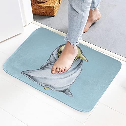 Čivava umotana u ćebe flanel neklizajuća podna prostirka 24×16in multifunkcionalni brzo sušni tepih za kupatilo