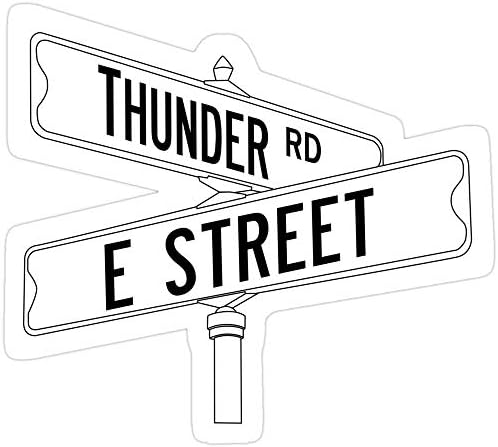 3 kom Naljepnice Bruce-Streetsteen i E Street Band - Thunder Road, Bruce-Springsteen naljepnica za laptop, telefon, automobile, vinilne