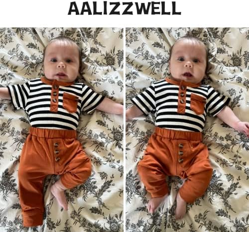 Aalizzwell novorođene novorođenčad dječake prugaste ljetne odjeće